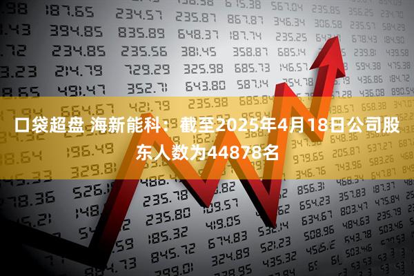 口袋超盘 海新能科：截至2025年4月18日公司股东人数为44878名
